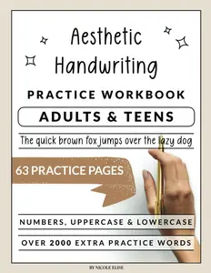 Aesthetic Handwriting Book - A Beginners Guide to Hand Lettering: For Adults and Teens