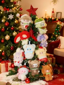 Yooki-Christmas 100% Blind Box ，Bunny Plush Dolls，Soft Furry Collectibles，Backpack or clothing decoration，Stuffed Animal