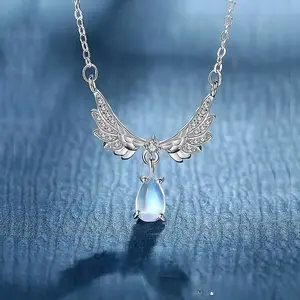 Angel's Teardrop Necklace – Exquisite Gemstone Pendant with Rare Design, Dreamy Jewelry for Women tiktokshopspringglowup