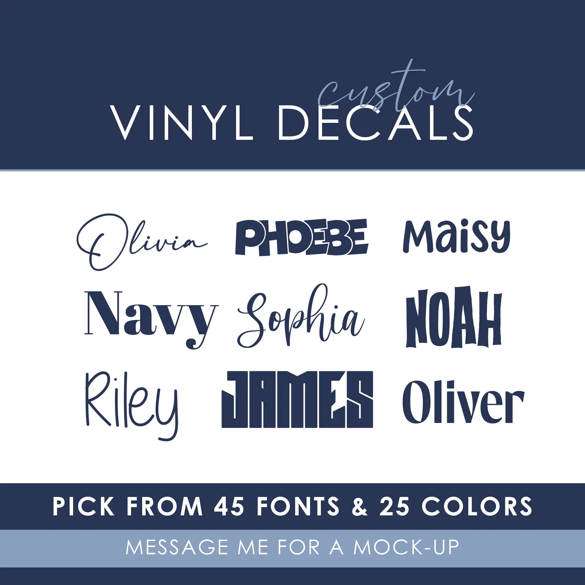 Custom Name Vinyl Decal | Name Sticker | Personalized Sticker | Custom Car Decal | Wedding Decal | Wedding Sticker | Bachelorette Name