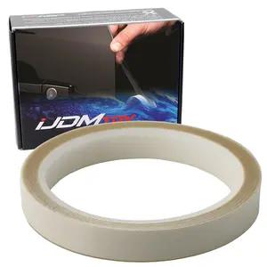 iJDMTOY 16ft Extra Long 0.5in Wide Universal Fit Clear Transparent Car Door Edge Guard Paint Protector Strips