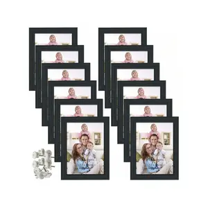 5x7 Picture Frame Black 5 X 7 Photo Frames Bulk For Wall Or Tabletop, 12 Pack