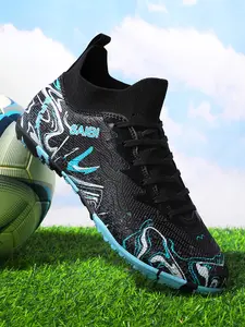 Four-Season Breathable Soccer Shoes Football Cleats Fg/ag Long Studs, Anti-Slip Indoor Outdoor Training Match Sneakers, Ankle Protection, Multiple Colors Available