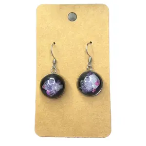 Orchid Petal Drop Earrings