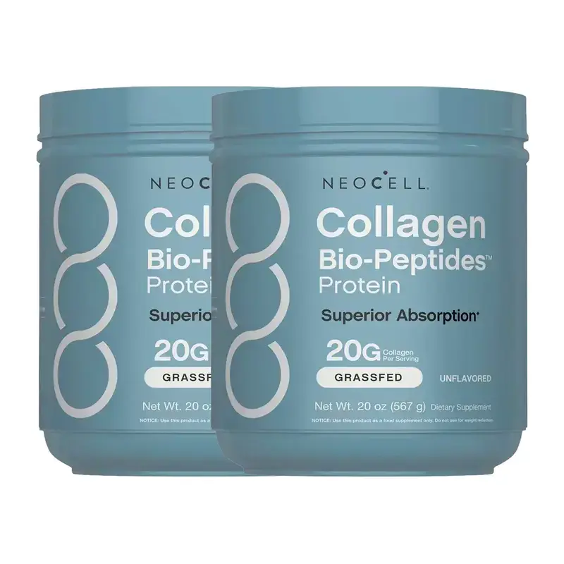 2pcs NeoCell Collagen Peptides Powder 20oz - Grassfed Protein Supplement IG- Advanced with 18 Essential Amino Acids