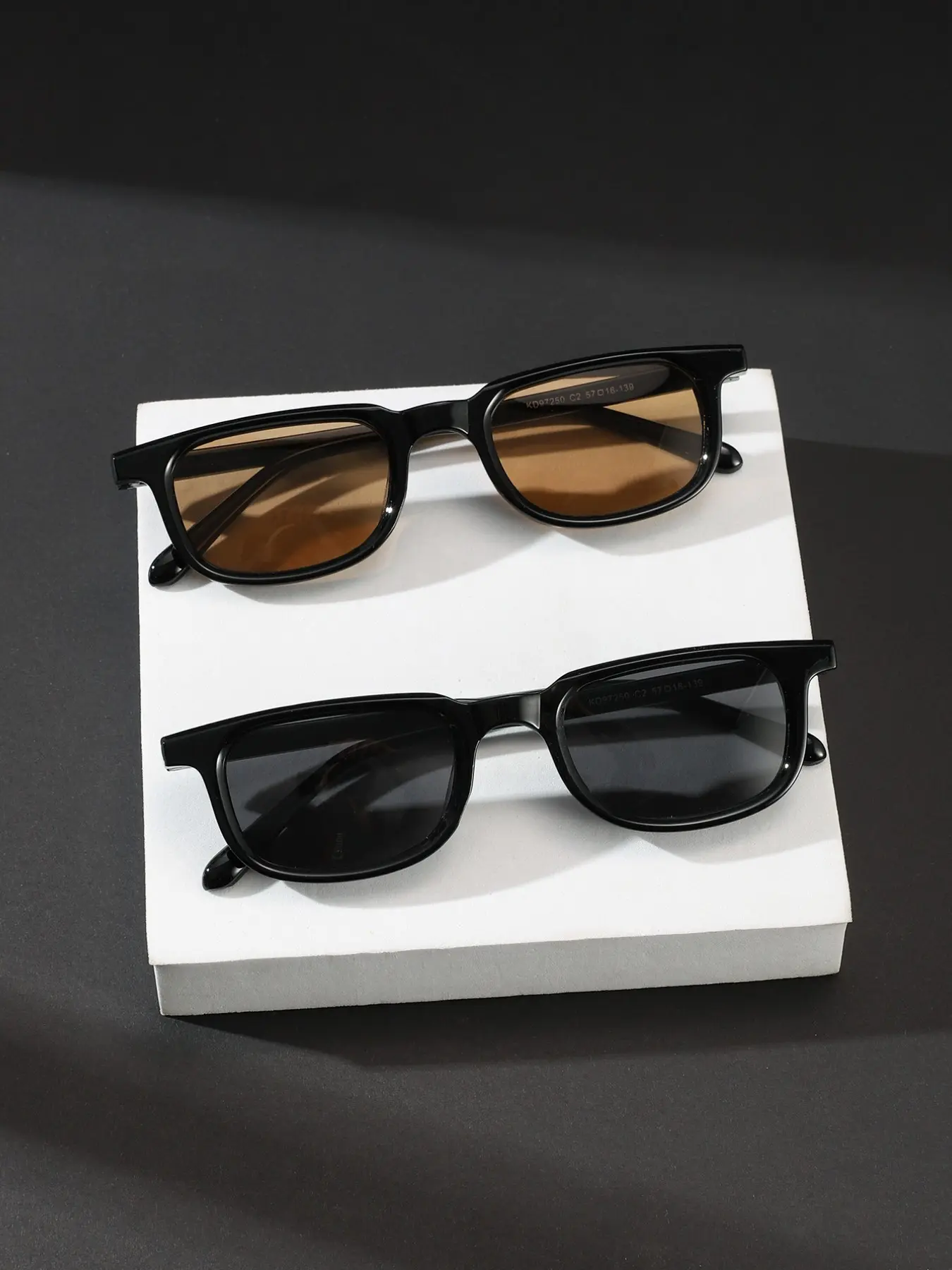 Men's Classic Rectangular Frame, Lightweight Pure Color Frames, Ideal for Holiday Outdoors and Daily Outdoor Activities, Lightweight Durable Summer Sunglasses, Classic Shades, Casual Outdoor Sunglasses