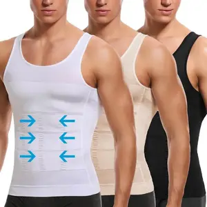 Men's Body Shaping Vest Shaping Compression Shirt Seamless Male Breast Development Underwear Muscle Abdomen Shaper shapewear