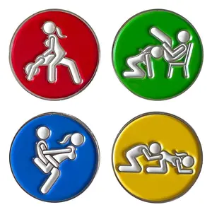 Foresome Golf Ball Marker FOUR pack - Perfect for Golf outings