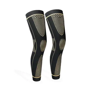 NEWZOME Copper 2 Pieces Kneepad Set For Knee Pain Arthritis Support Ligament Injury Meniscus Tear Tendonitis Relief Compression Sleeves For Basketball Football Running Cycling And Daily Activities Support For TEMU Self-Pickup Order Shipping