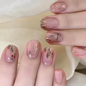24pcs Vine Nail Art Stickers, Spring Garden Ballet Nails, Wrap Nail Design, Cross-Border, Easy Wear, Perfect for Manicure