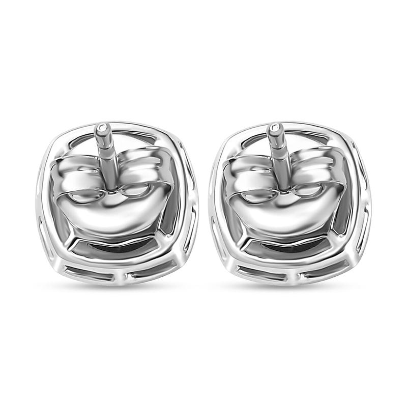 Certified & Appraised AAA Luxuriant Lab Grown Alexandrite and G-H SI Lab Grown Diamond 2.90 ctw Earrings in 10K White Gold Christmas Gifts