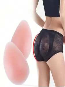 Women Silicone Butt Lifting Panty Inserts, 2pcs Fake Buttocks Pads Enhancer, Comfortable Body Shaping Underwear for Daily Wear Womenswear
