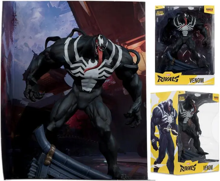 McFarlane Toys - Marvel Rivals Gamerverse 1:6 Venom Vinyl Figure - 9.52" Tall (9.52 inches) Comics Collectible with Art Card [COLLECTIBLES]