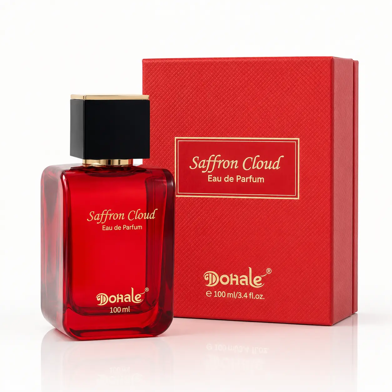 Dorale Floral Rhapsody Eau de Parfum for Women Rouge 540 | 3.4 fl.oz / 100ml Long Lasting Pink Floral Fragrance, Sweet Rose & Jasmine Jasmine Perfume Spritz, Luxury Cosmetic Gift