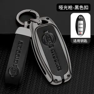 Zinc Alloy Leather Car Key Cover Case Nissan Qashqai Juke X-Trail Patrol Note Leaf Altima Maxima Murano Tiida Teana Rogue Sentra