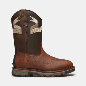 Timberland Men's True Grit Live Free or Die Pull-On Soft Toe Waterproof Work Boot