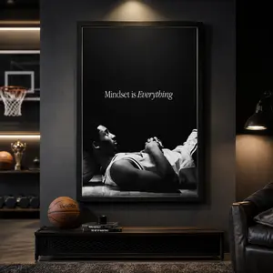 Kobe Bryant Poster, Motivational Poster, Sports Motivation Wall Art, Basketball Quote, Sports Decor, Inspirational Quote, Basketball Print,Canvas Poster Wall Decor, Room Decorations, Funky Home Decor,anime wall art,bedroom canvas poster