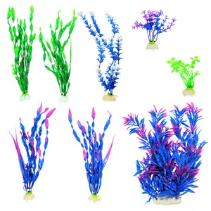 Otterly Pets 8 Pack Aquarium Plants Vibrant Colors Great for Ultra Violet Light Tank
