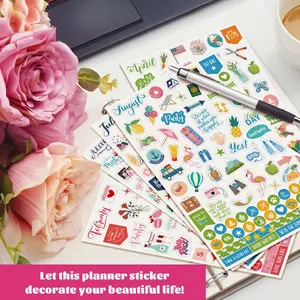 12 Monthly Celebrations Planner Stickers, Daily Planner Accessories for Calendar Decorating Journals, Holiday Seasonal Festival Events, 14 Sheets 1200+ Stickers per Pack