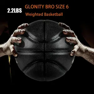 2.2LBS 28.5" Weighted Heavy Basketball Ball For Indoor Outdoor Improving Handling Dribbling, Passing&Rebounding Skills Size 6