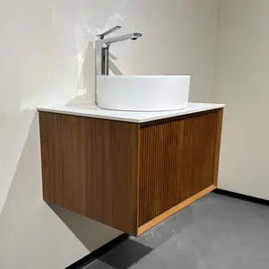 24" Modern Small Bathroom Vannity Sink White Countertop