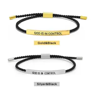 Inspire Bracelet GOD IS IN CONTROL-Elegant Design with Unique Patterns and Letters bracelets