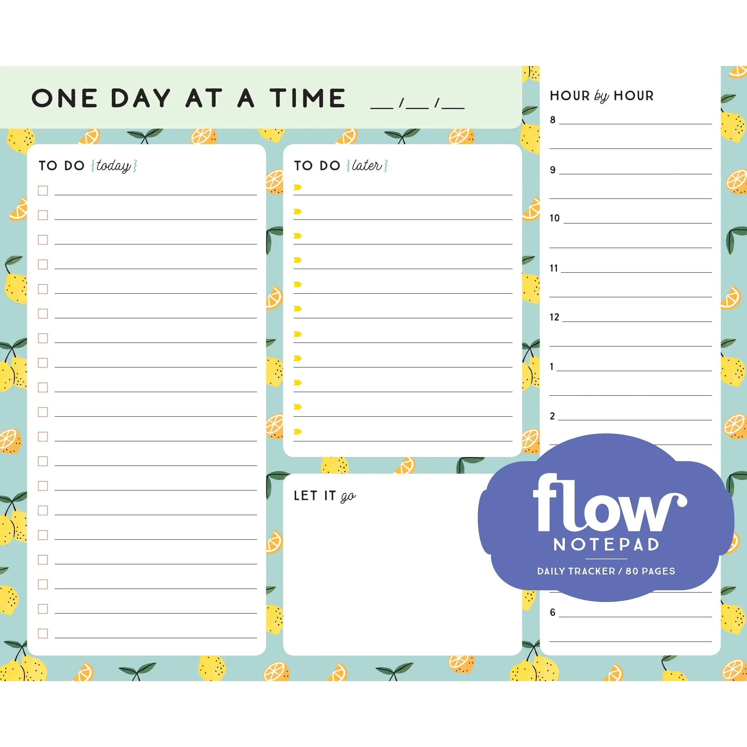 One Day at a Time Daily List Pad by Irene Smit, Astrid van der Hulst, Editors of Flow magazine, Sanny van Loon