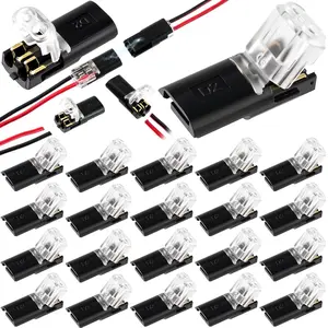 Quick Clip Wire Connectors with Locking Buckle, for Low-Voltage Cables