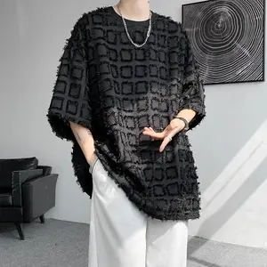 Men Half Sleeved Summer Korean T-Shirt High Loose Basic Shirt Casual Tees Tshirts Heiveywweight Shirts