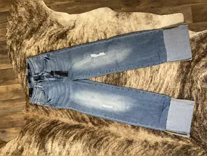 Over You, Over It High Rise Cuffed Jeans