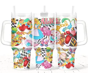 Fall Down the Rabbit Hole  40oz Whimsy Wonderland Cup