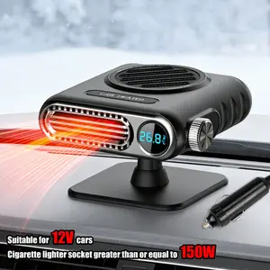 Car Windshield Heater Defogger Defroster, Fast Heating Smart Temperature Control, Overheat Protection, 3 Adjustable Temperatures, Portable, Lightweight, Compact Car Heater