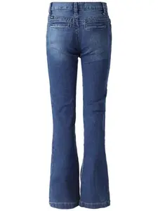 Cruel Girl's Violet Mid Rise Medium Stonewash Trouser Jeans