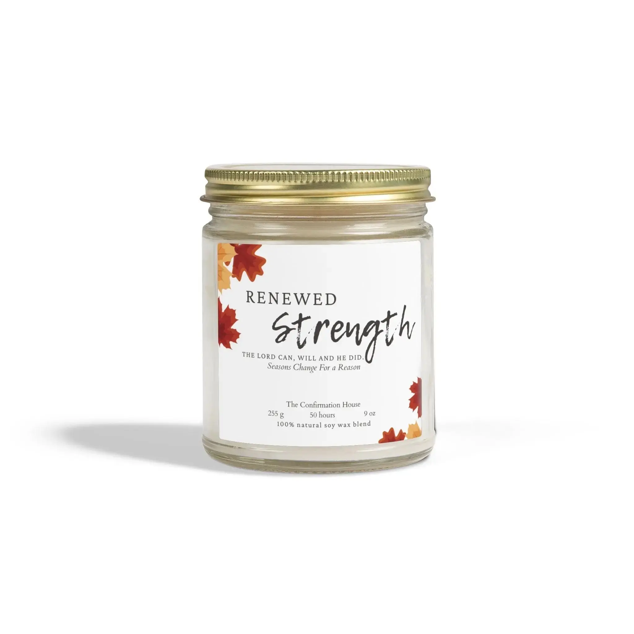 Sympathy Candle Renewed Strength Hand Poured Encouragement Candle