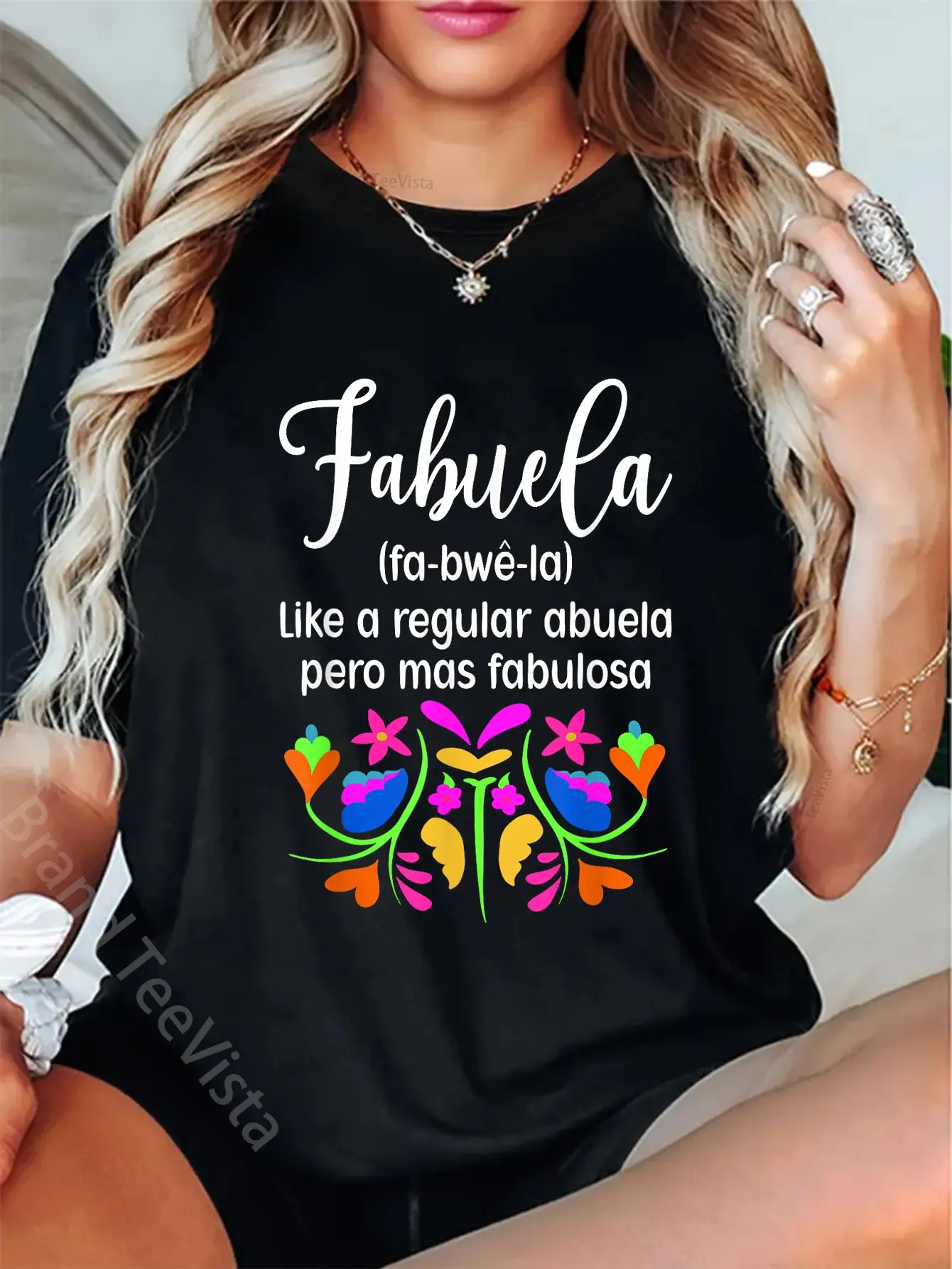 100% Cotton Fabuela Definition Abuela Grandma Abuela Grandmother T-Shirt