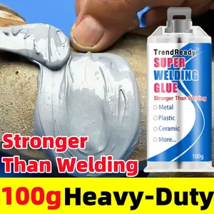 Heavy Duty Weld Waterproof Epoxy Casting Adhesive - Fast Repair Multi-Purpose Glue for Repairing Tile, Metal, Plastic, Ceramics, Wood - AB Epoxy Adhesive Super Glue with Accessories, Wear-Resistant, Waterproof, Oil-Resistant
