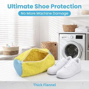 XXL Oval Shoe Washing Machine Bags, 2-Pack Laundry Bags for Home Cleaning, Laundry Tools & Accessories