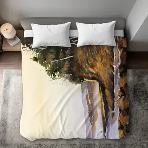 360 Stand Nature Inspired Orange King Size Duvet Cover, Breathable Microfiber Fabric, Cozy Bedding for Nighttime Use, Bedroom Decor - C1DCKSW0EPQ58T, Breathable Fabric, Cozy Nights