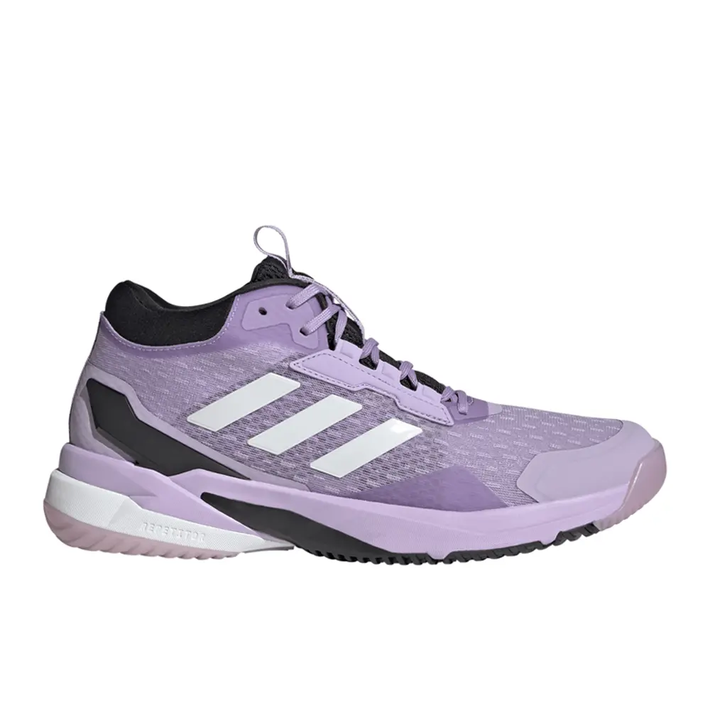 adidas Womens Crazyflight 6 Mid Indoor Volleyball Sneakers Shoes - Purple adidas Womens Crazyflight 6 Mid Indoor Volleyball Sneakers Shoes - Purple