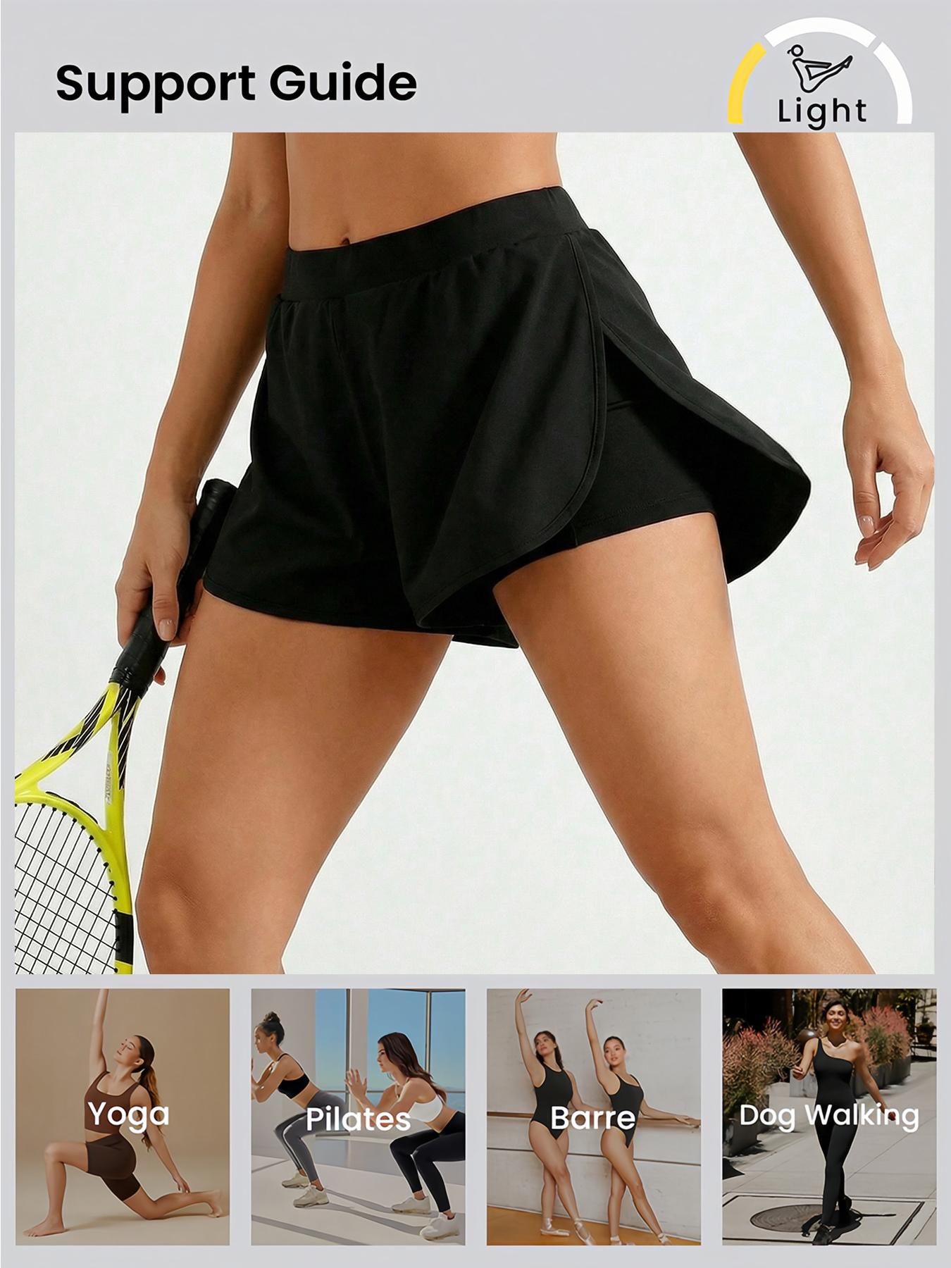 3-Pack Women's Casual Athletic Yoga Shorts , Elastic Waistband, Quick-Dry Fabric For Running & Gym Featuring Stretchy And Fit for Workouts