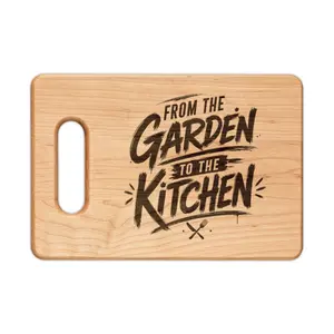 From The Garden To The Kitchen Engraved Wooden Cutting Board