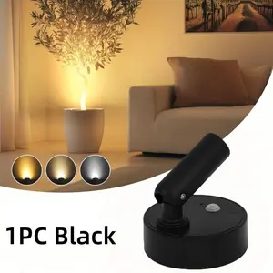 3 Color Temperature Dimmable LED Track Spotlight, 3000K/4000K/6000K Adjustable Brightness Ceiling Spot Light for Art Gallery, Bedroom, Living Room