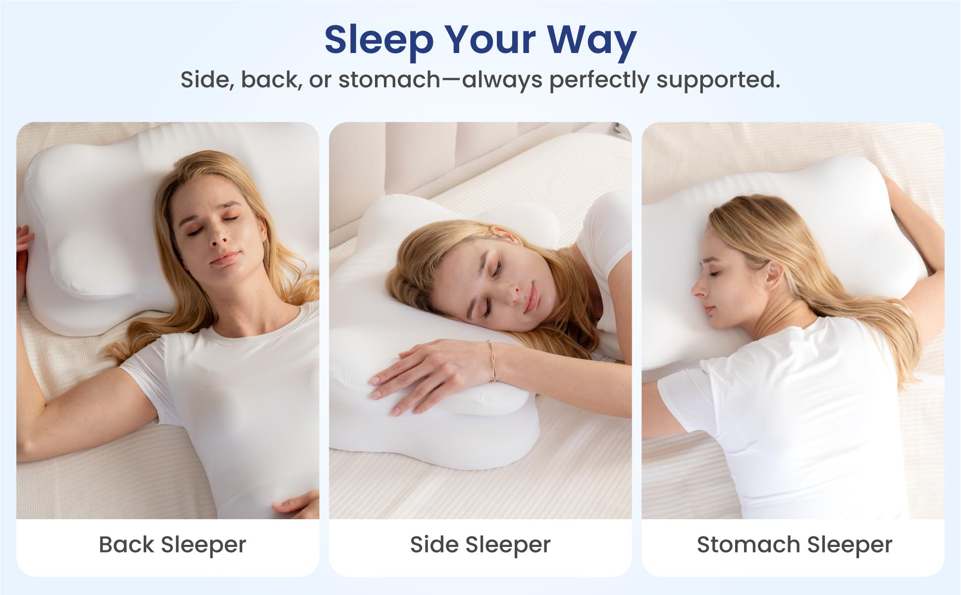 Alcedo Cervical Memory Foam Pillow for Neck and Shoulder Pain Relief, Adjustable Ergonomic Contour Orthopedic Pillow with Cervical Support for Side, Back and Stomach Sleepers Alcedo Cervical Memory Foam Pillow for Neck and Shoulder Pain Relief, Adjustable Ergonomic Contour Orthopedic Pillow with Cervical Support for Side, Back and Stomach Sleepers