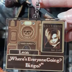 PRE-ORDER Resident Evil 4 Keychain, Leon Kennedy Keychain, Pixel Art Keychain, Funny Keychain, Acrylic Keychain, Gaming, Bag Charm, Gift