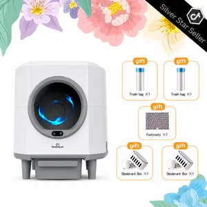 Dreamcat Household Smart Hands-Free Self Cleaning Automatic exquisite Cat Litter Box, Large-Capacity, Odor-Free, APP Control, Multi-Cat Home, Cat companion, Litter Robot Genie, Automatic kitty Litter Box, Cat Accessories Stuff.