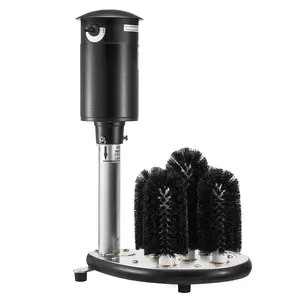 【DealsForYouDays】VEVOR Electric Commercial Glass Washer, 5-Brush Bar Glass Cleaner, 1200 Cups/Hour Wine Glass Cleaning Machine, Bar Glass Washer for Champagne Glasses, Beer Cups, Mugs, Perfect for Bars and Cafes