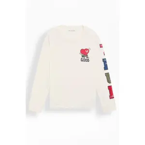 True Religion Men's Love MFG Good Long Sleeve T-Shirt - Multicolor