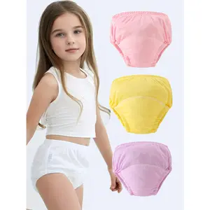3pcs Newborn Girls Shorts Washable Incontinence Training Pants For Toddlers Potty Training Gift For Girls