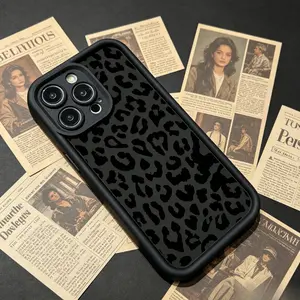 Mobile Phone Case for iPhone 17/16/15/14/13/12/11 Series (Standard, Pro, Pro Max) - Trendy Leopard Print, Heavy-Duty Shockproof Drop Protection, Full-Coverage Scratch-Resistant Flexible TPU Cover