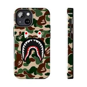 Shark Camo Collage Phone Case, Camo Shark For iPhone 8, iPhone 17 16 15 14 13 12 11 X XS Pro Max, Army Phone Case, The Rookie TV Series Movie Inspired by the act